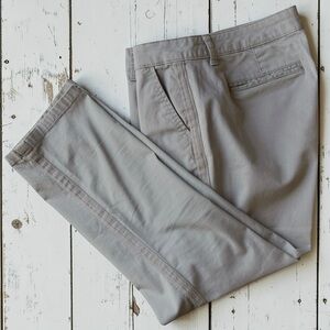 a.n.a Girlfriend Chino Pants Size 8 Beige Cropped Stretch Casual Preppy